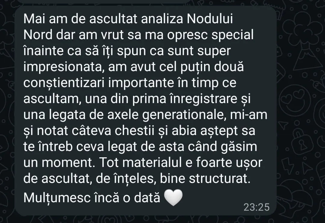 Mesaj primit de la Olivia