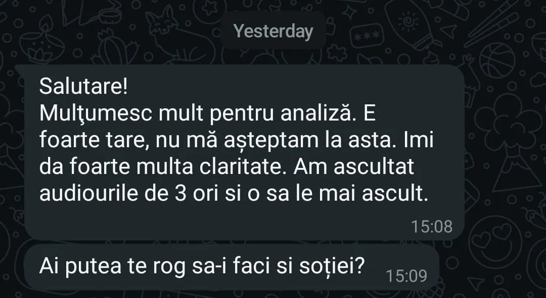 Mesaj primit de la Remus