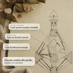 Bodygraph adnotat: tipul, autoritatea și centrele, fiecare traduse în cuvinte