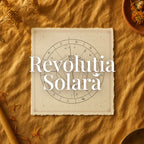 Revoluția solară Astral Herbarium: harta anului personal, calculată pentru întoarcerea Soarelui la poziția natală, pe o foaie de hârtie personalizată